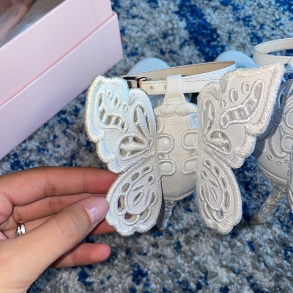 White Sophia Webster Chiara Heeled Sandals - Picture 10 of 13